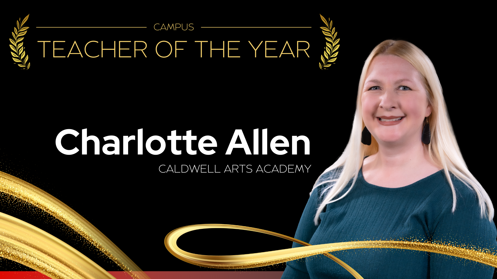 Campus Teacher of the Year Charlotte Allen - Caldwell Arts Academy