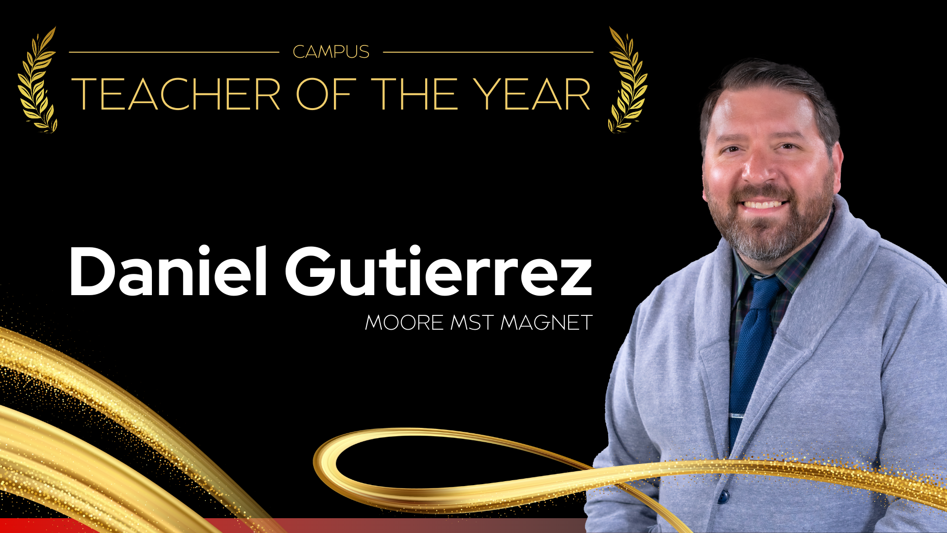 Campus Teacher of the Year Moore Middle Schoo - Daniel Gutierrez