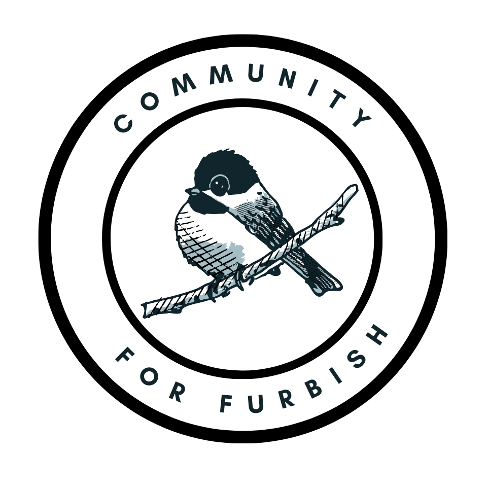 Community for Furbish Logo with chickadee surrounded by the name