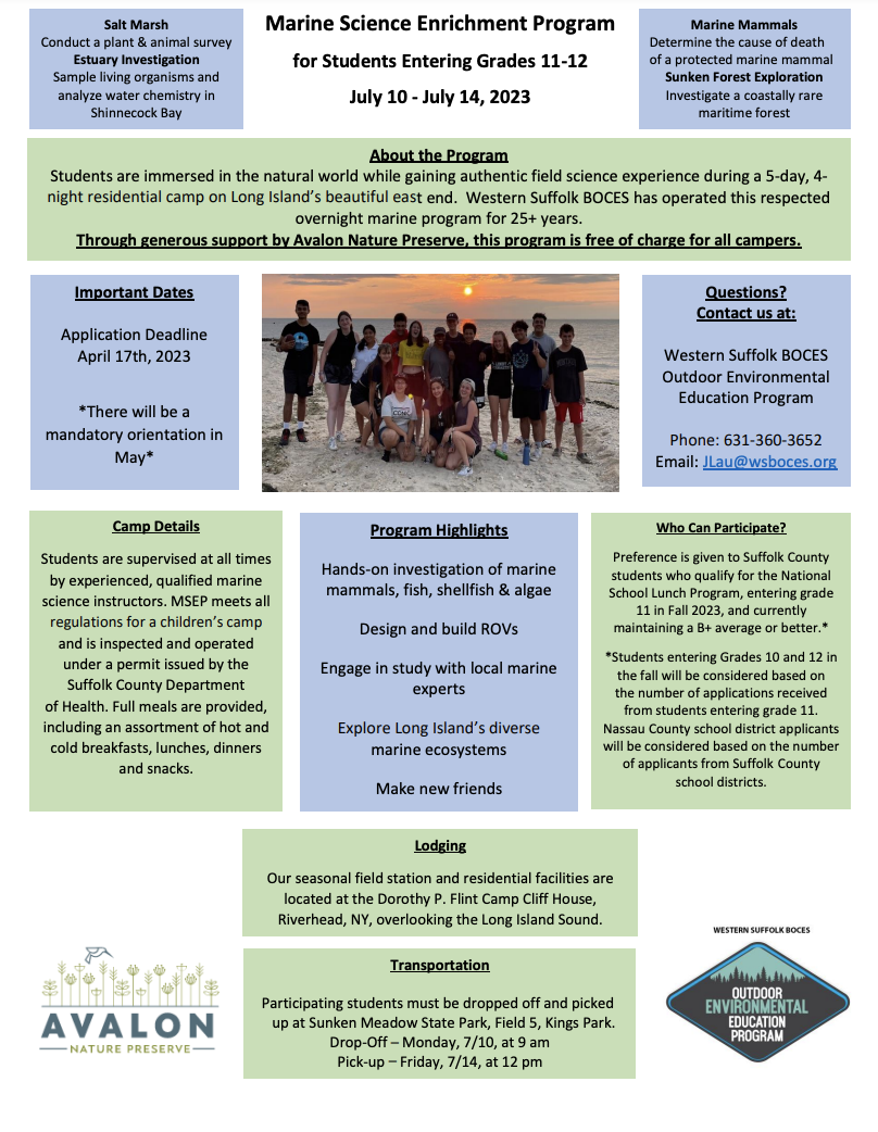 Marine Science Enrichment Program