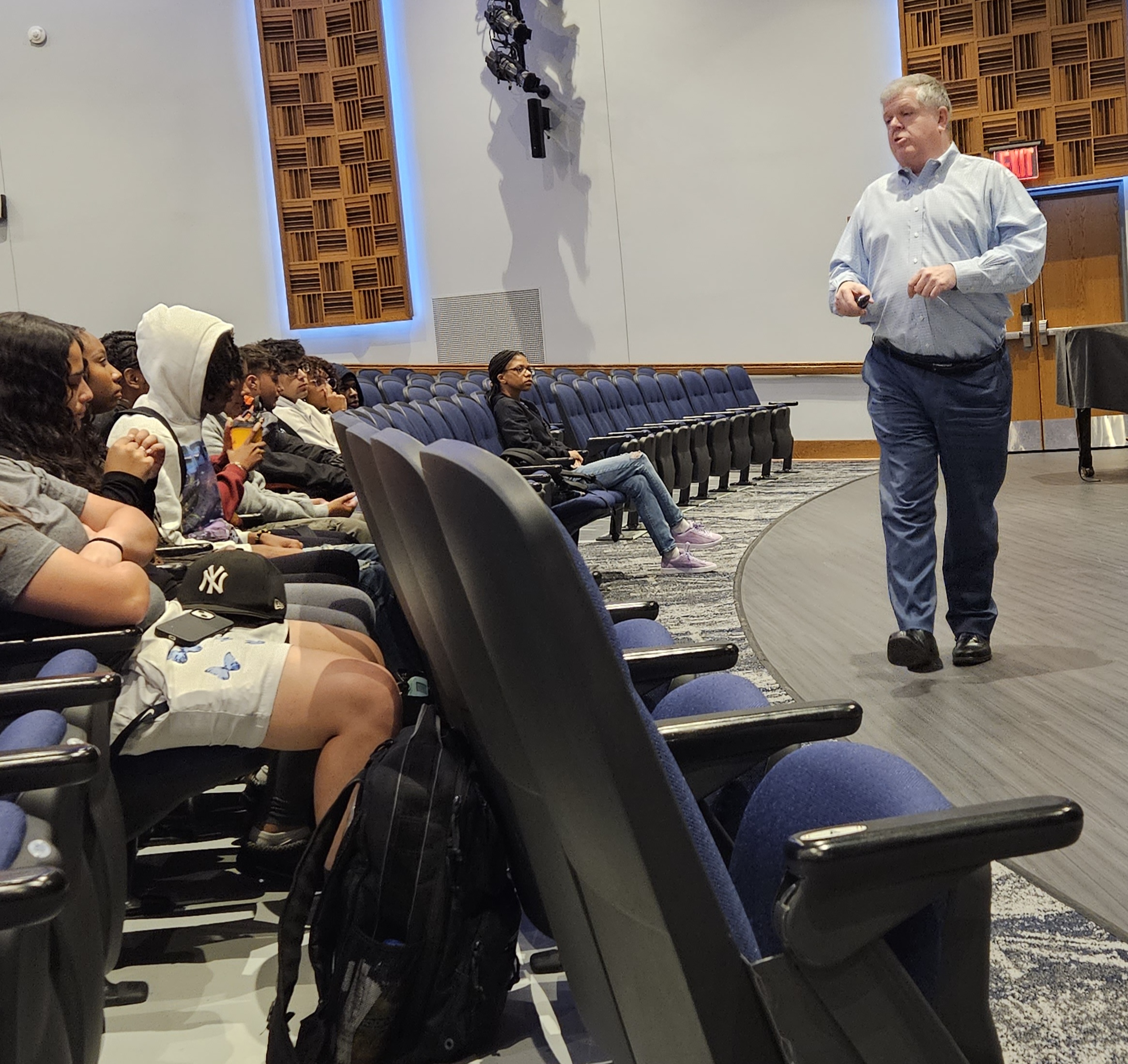 Officials from the Town of Babylon spoke to NBHS students about using the power of their voice to bring change and about internship opportunities in local government.