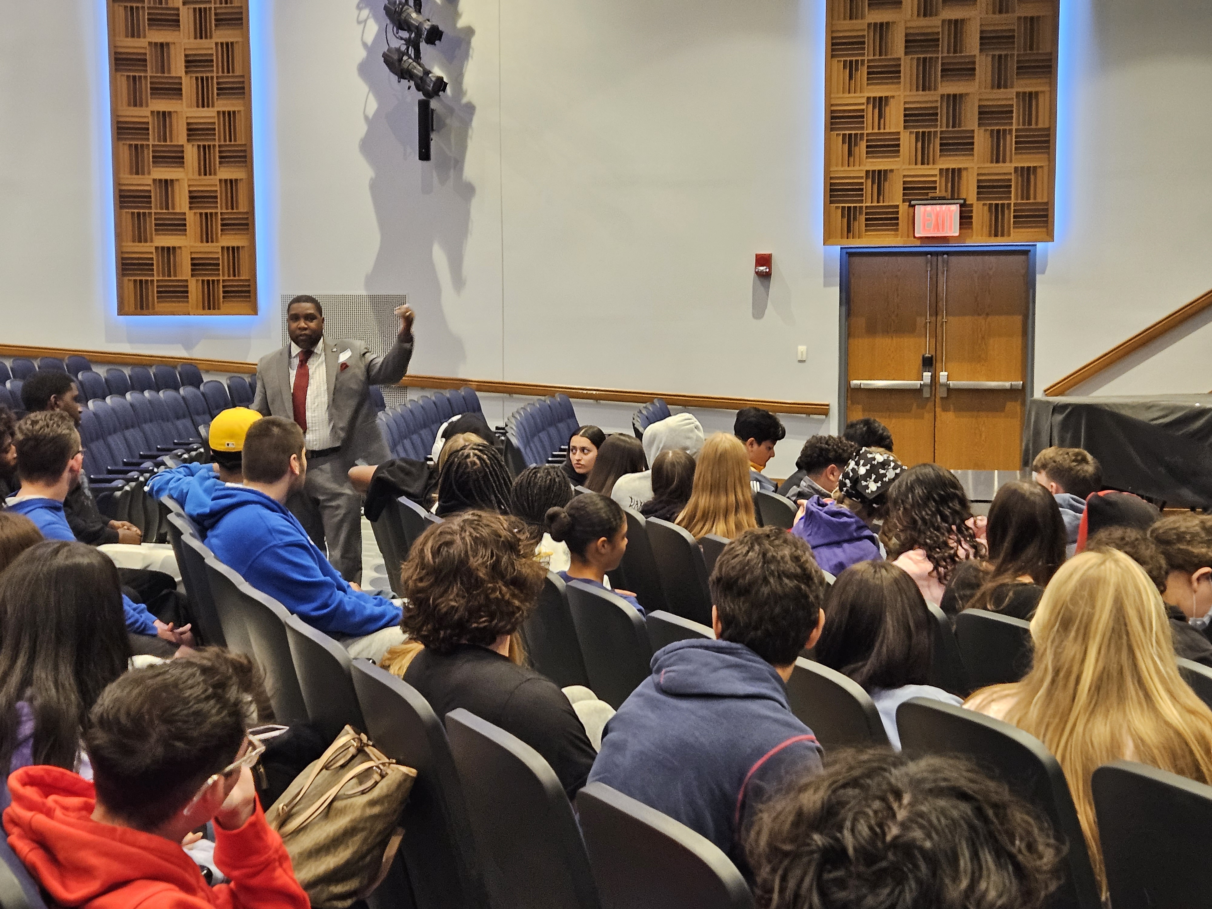 Officials from the Town of Babylon spoke to NBHS students about using the power of their voice to bring change and about internship opportunities in local government.