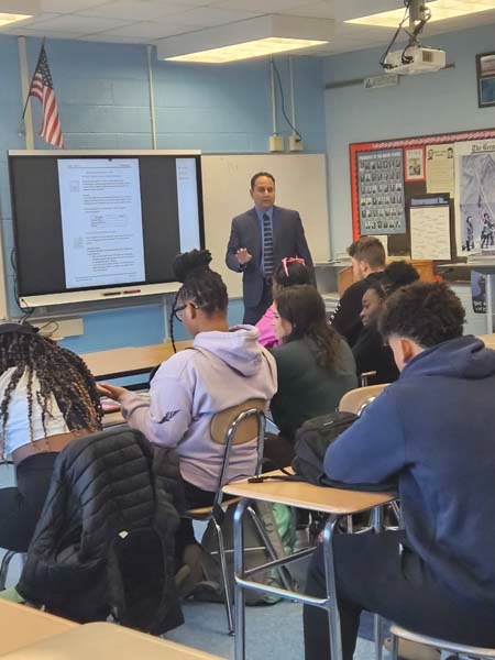 Picture of Students and Mr. Lael Daniel