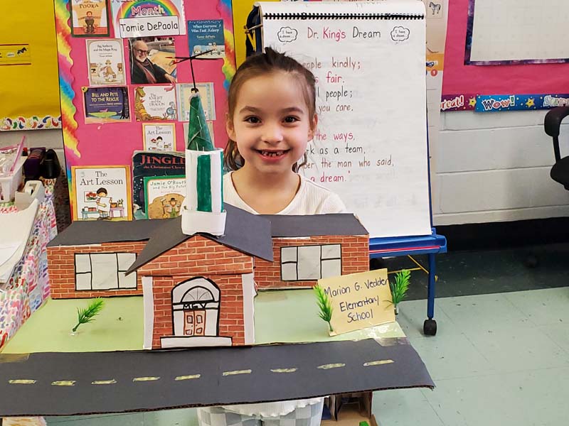 First grade students at MGV created their own models of North Babylon to culminate their study of the communities unit. 
