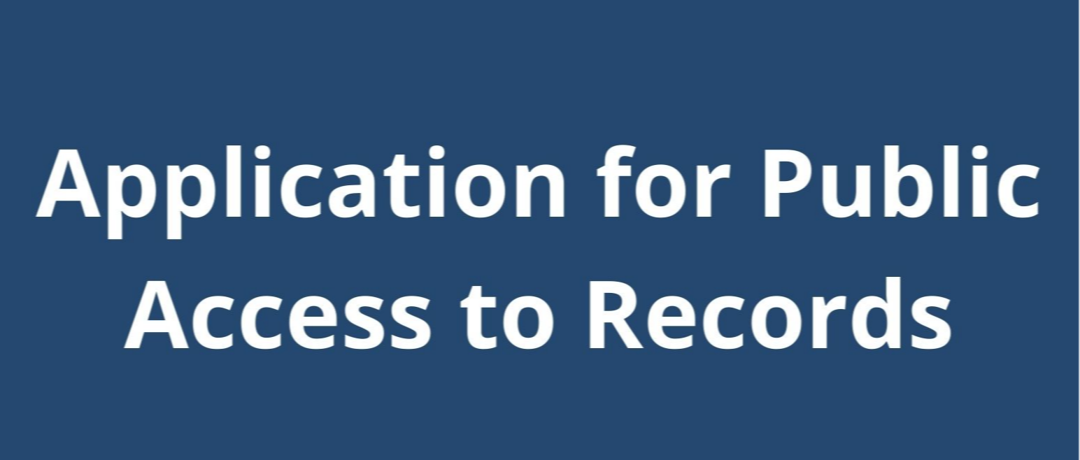 Application for Public Access to Records