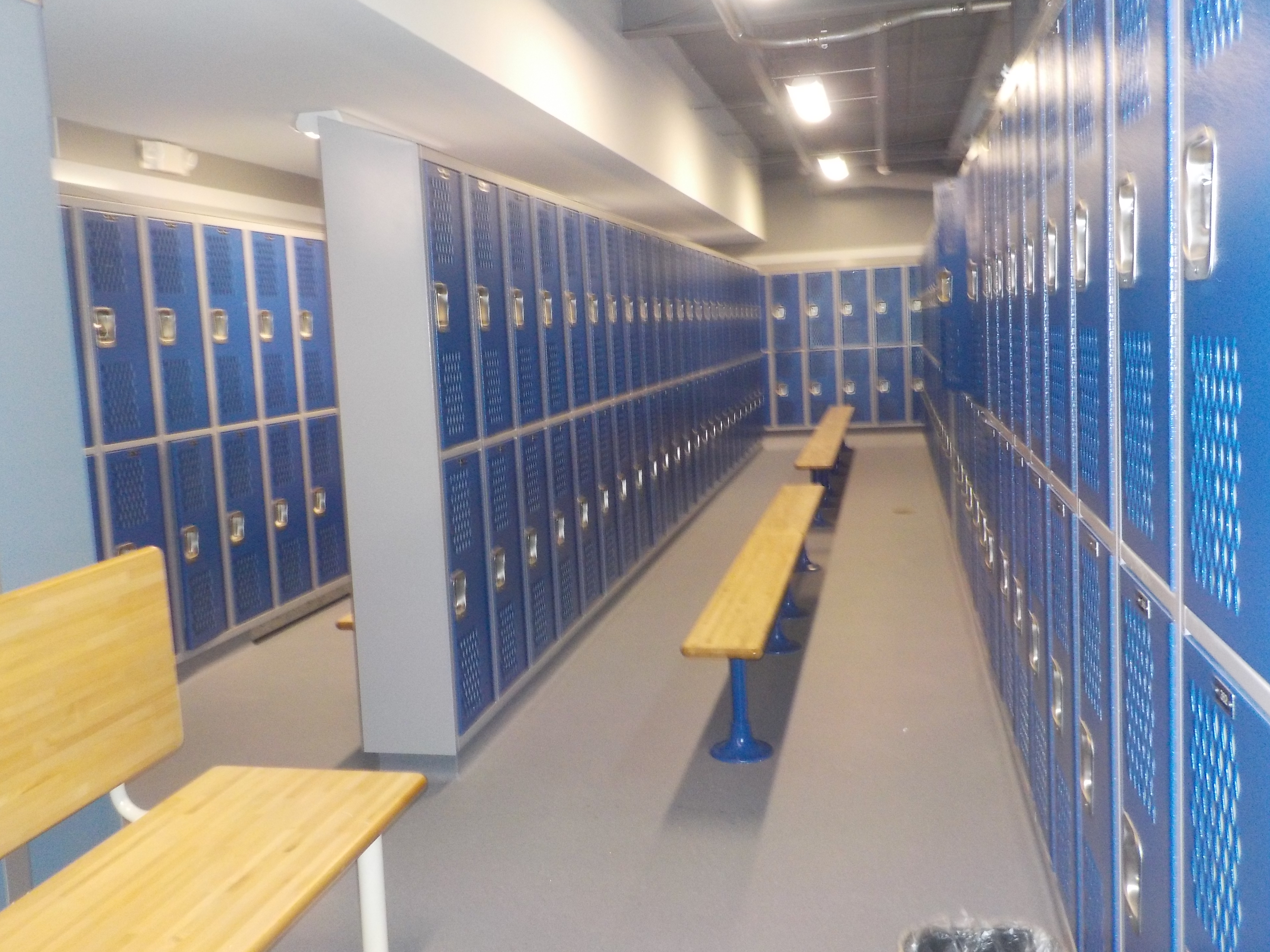 west girls locker room renovation