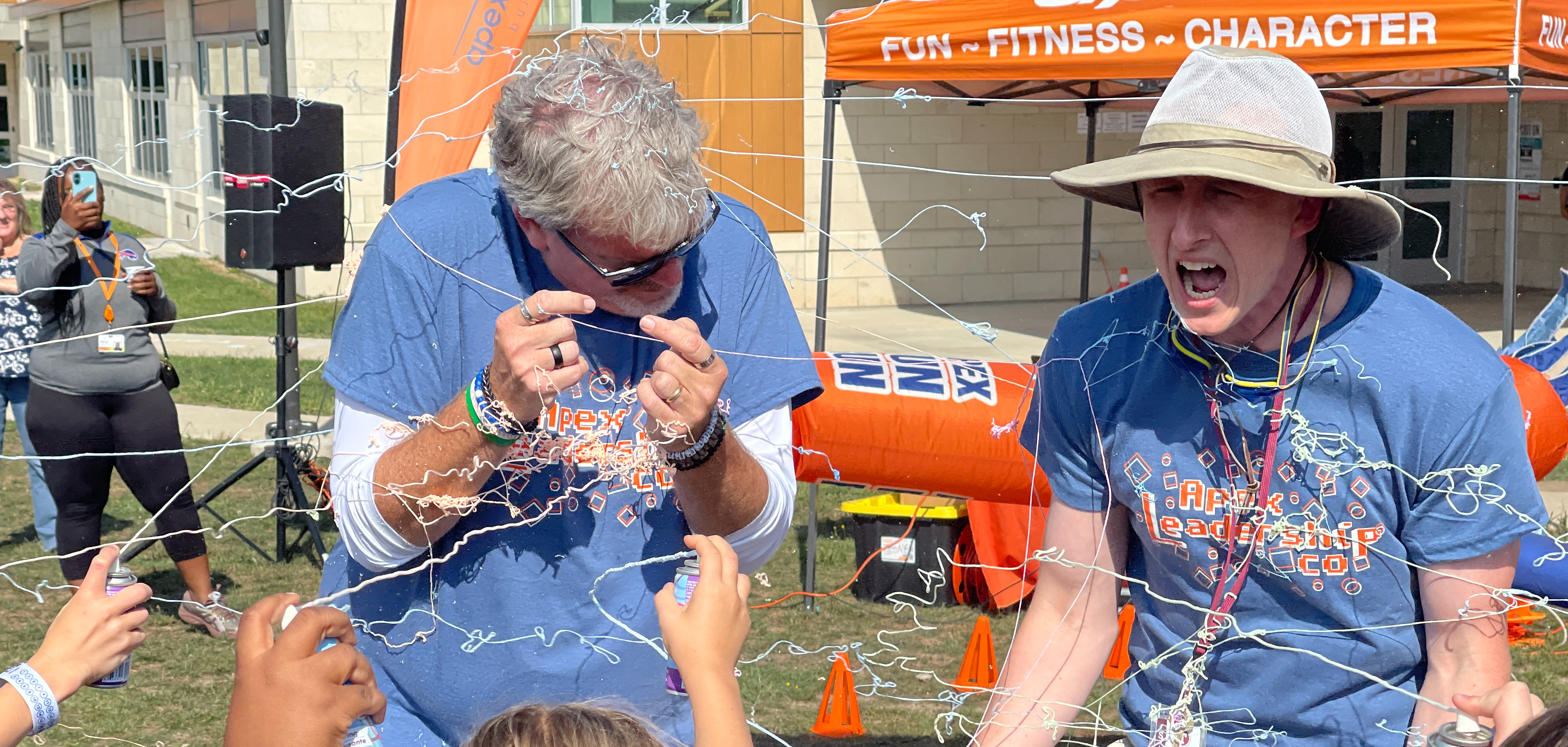 principals getting covered in silly string