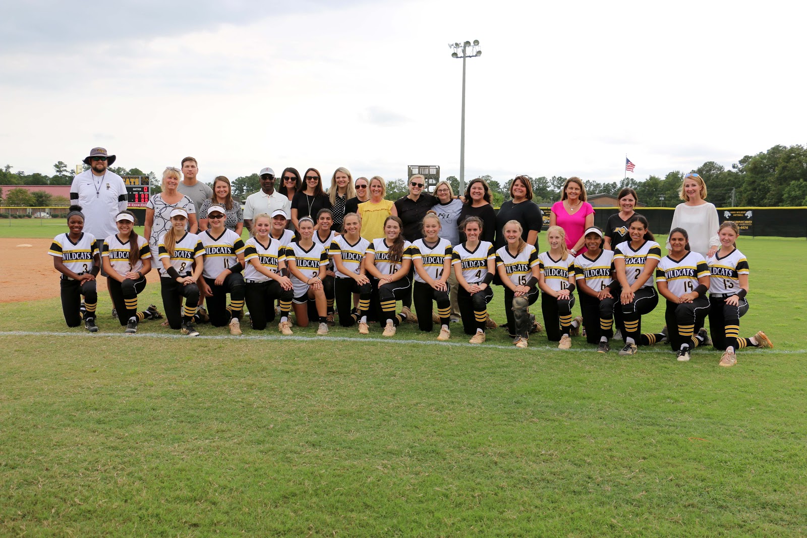 team pic from teacher appreciation night