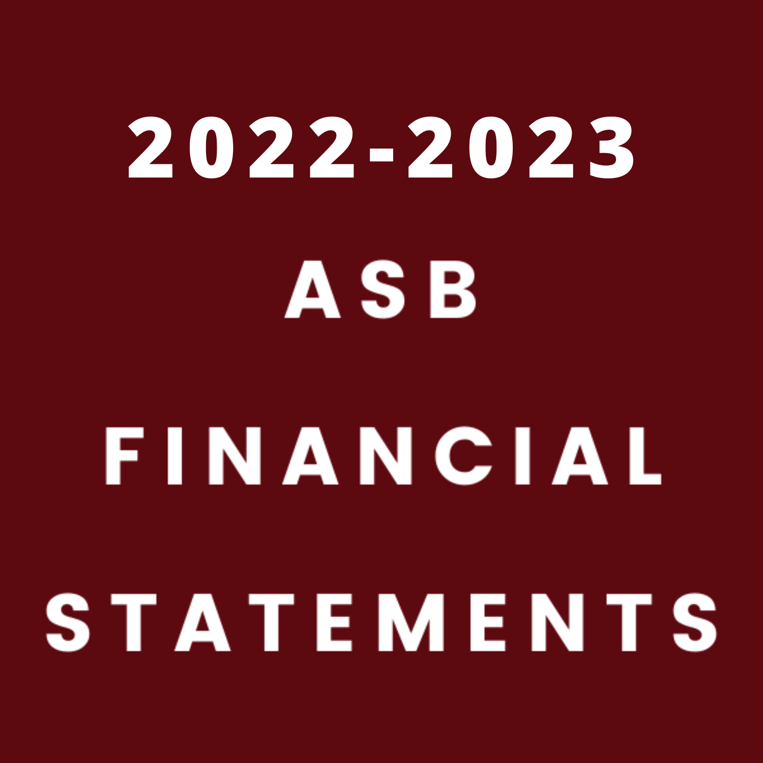 2022-2023 ASB Financial Statements