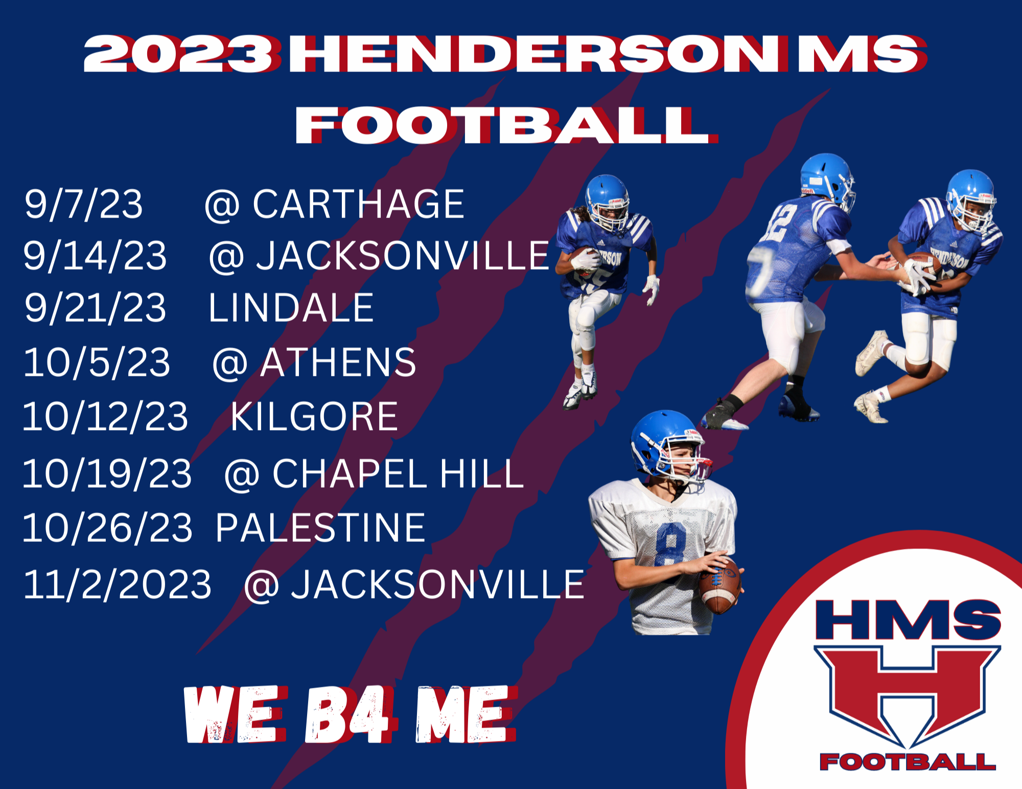 Cubs football henderson middle school