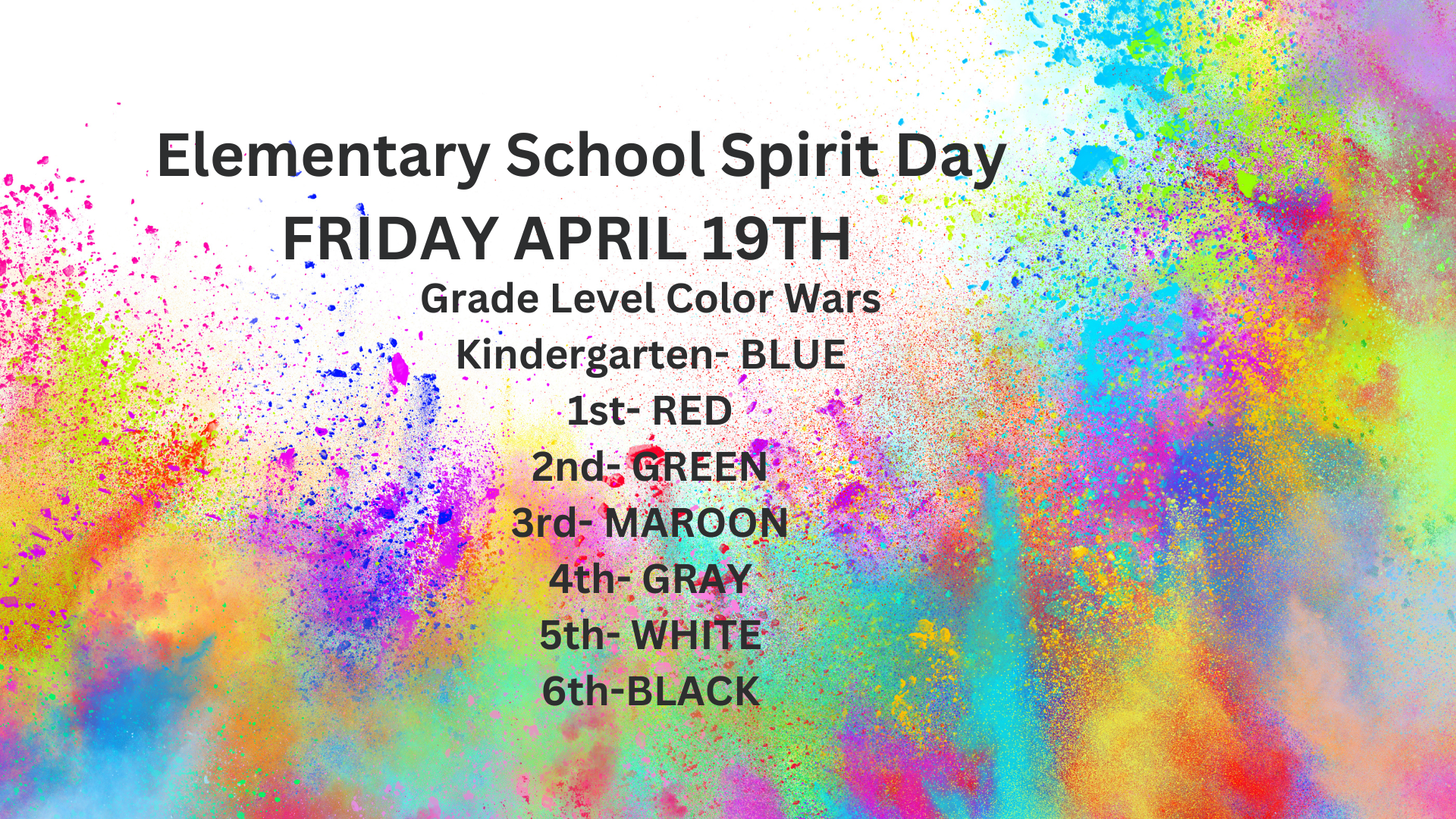 Elementary Spirit Day