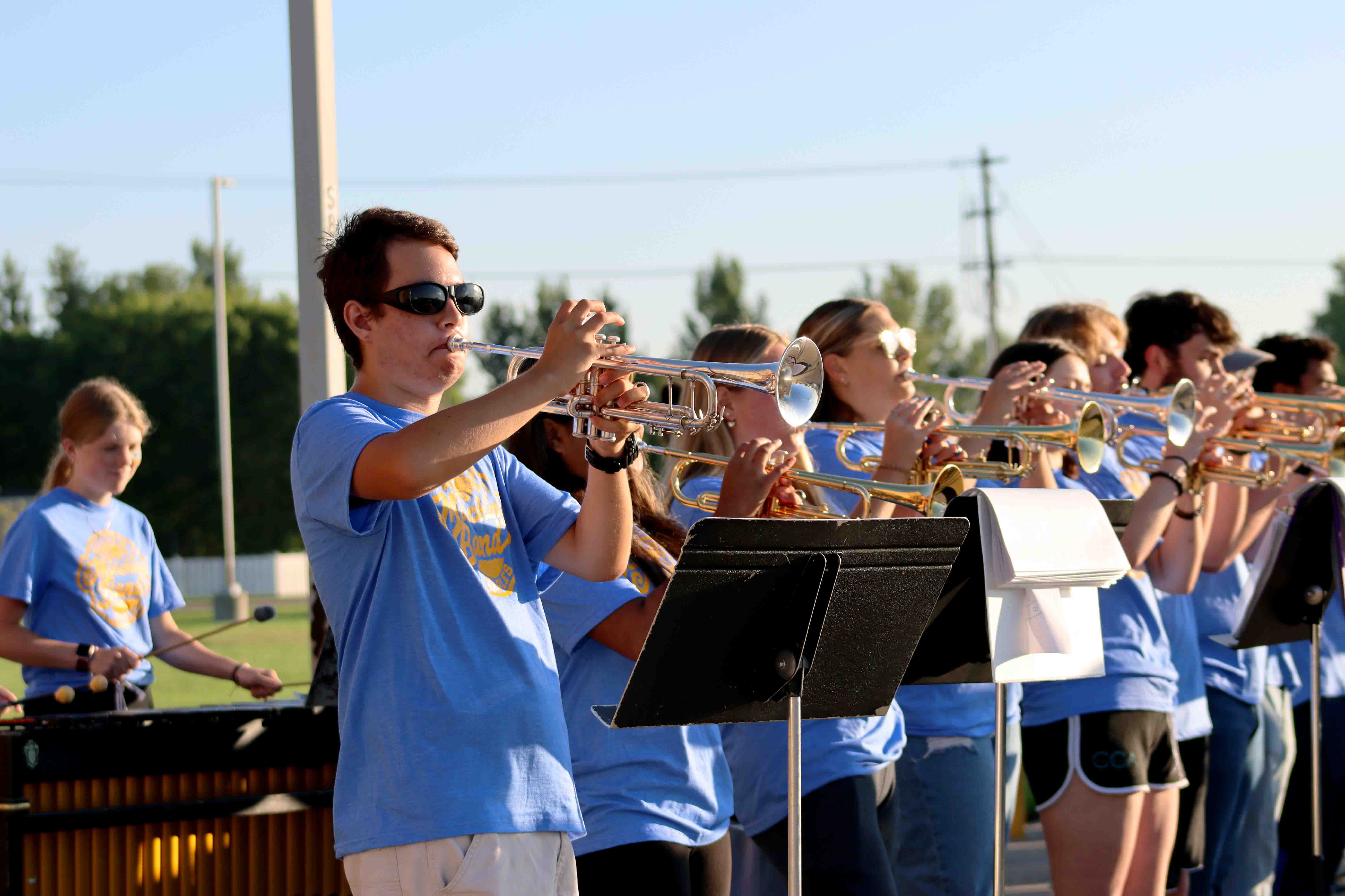 CHS band members performing