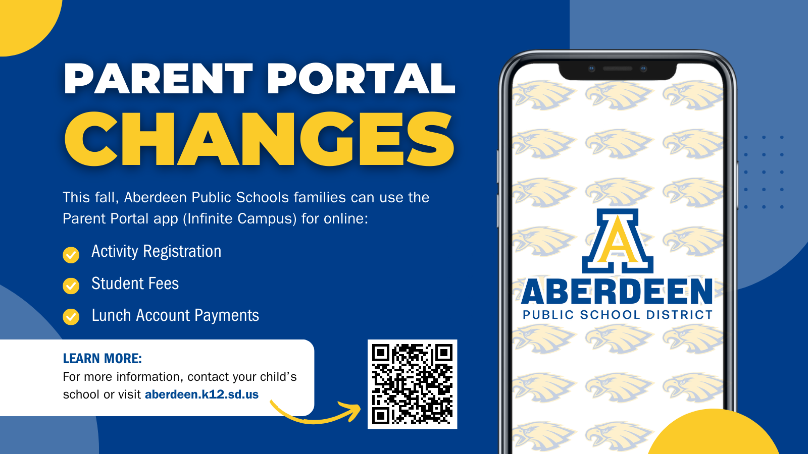 Parent portal changes graphic