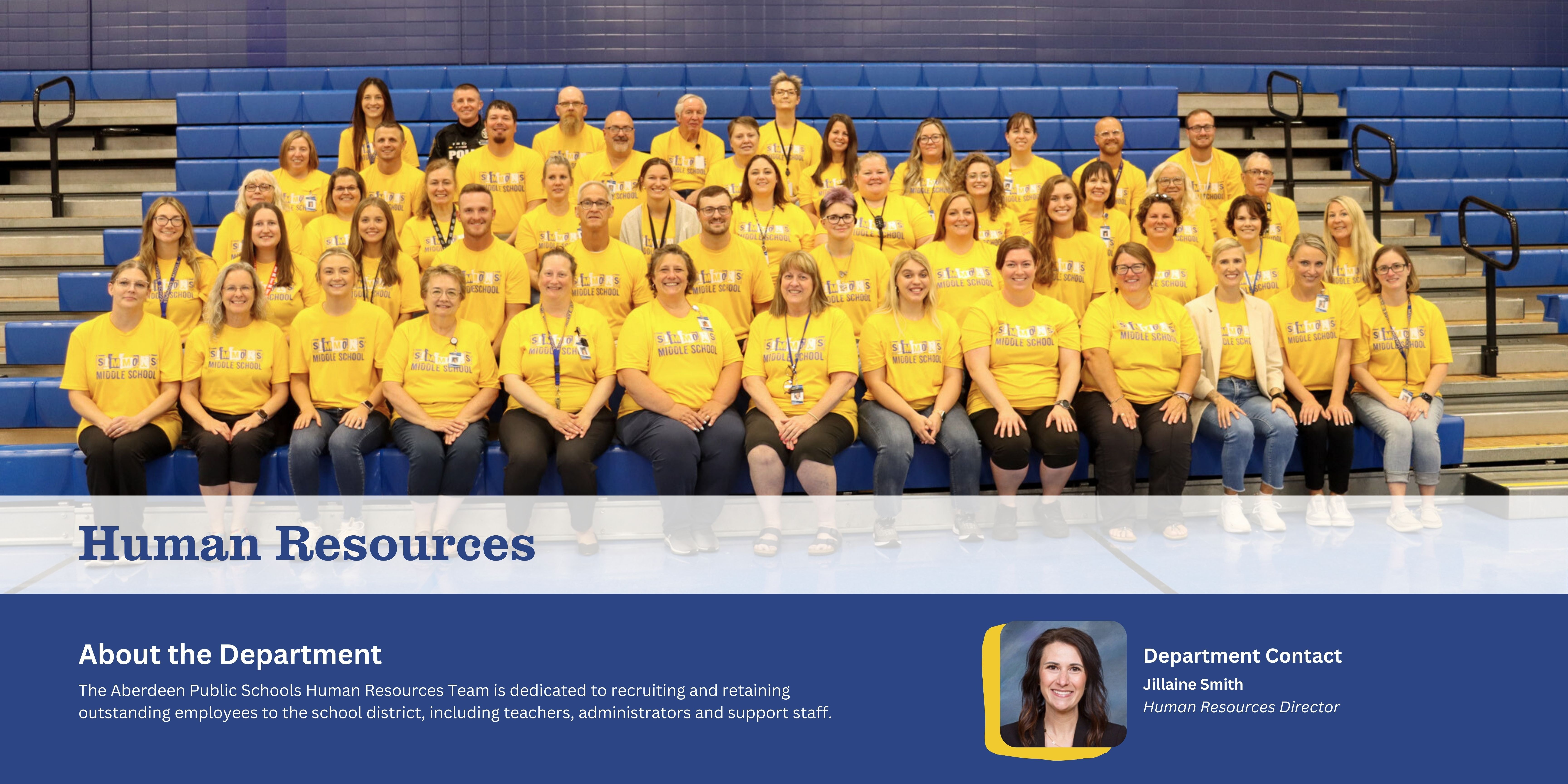 Human resources header photo with image of teacher and student in classroom