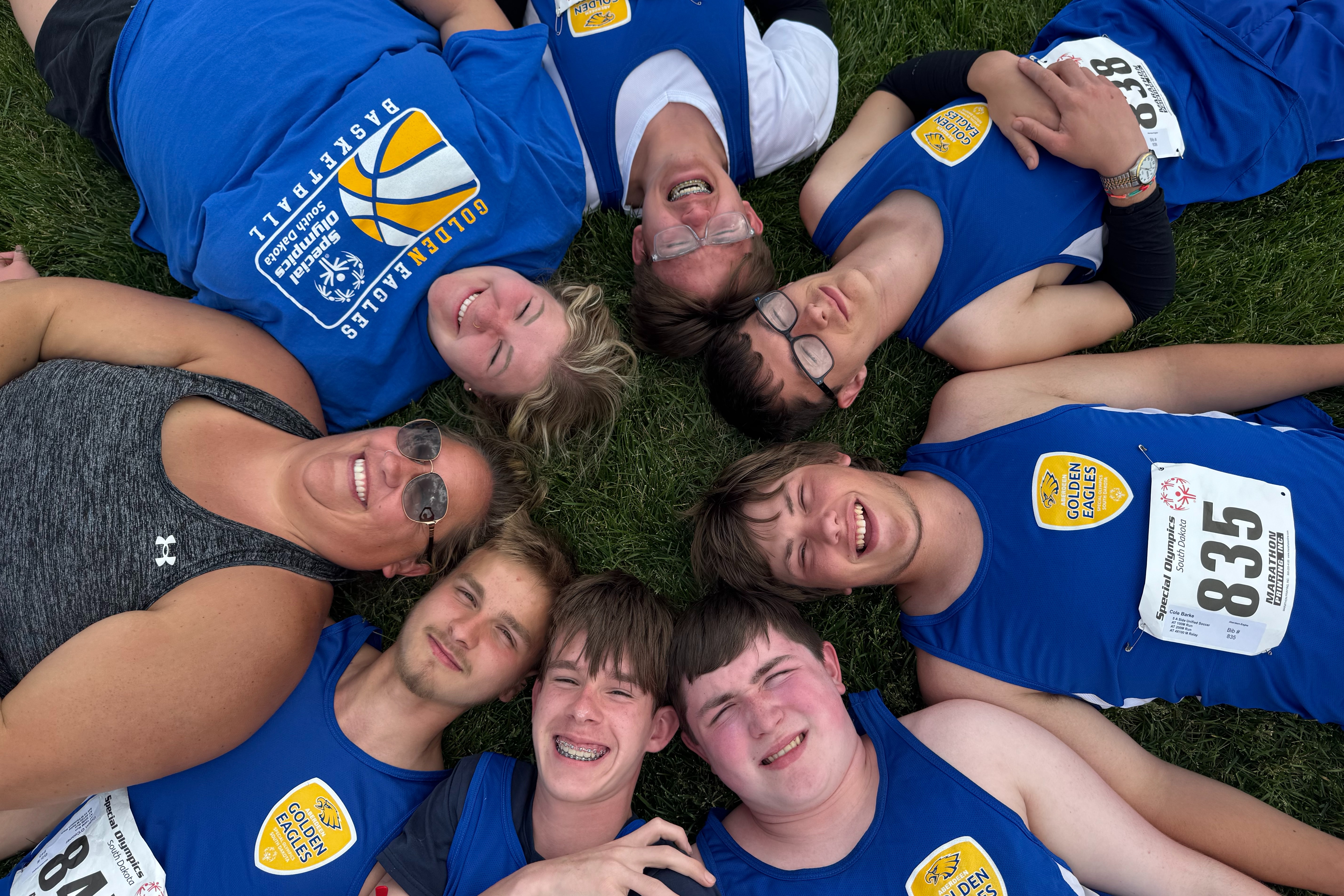 Golden Eagles Special Olympics  students