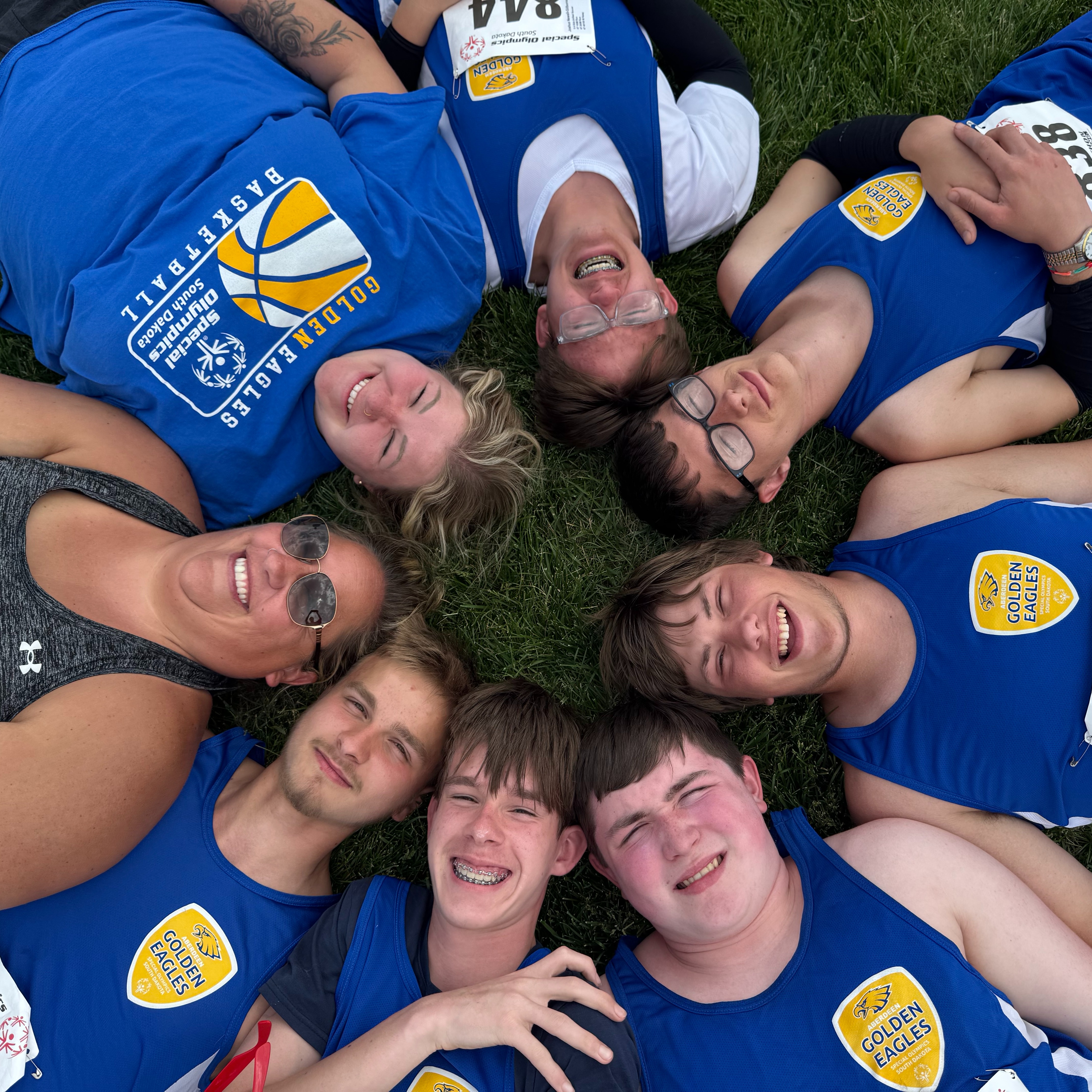 Golden Eagles Special Olympics athletes