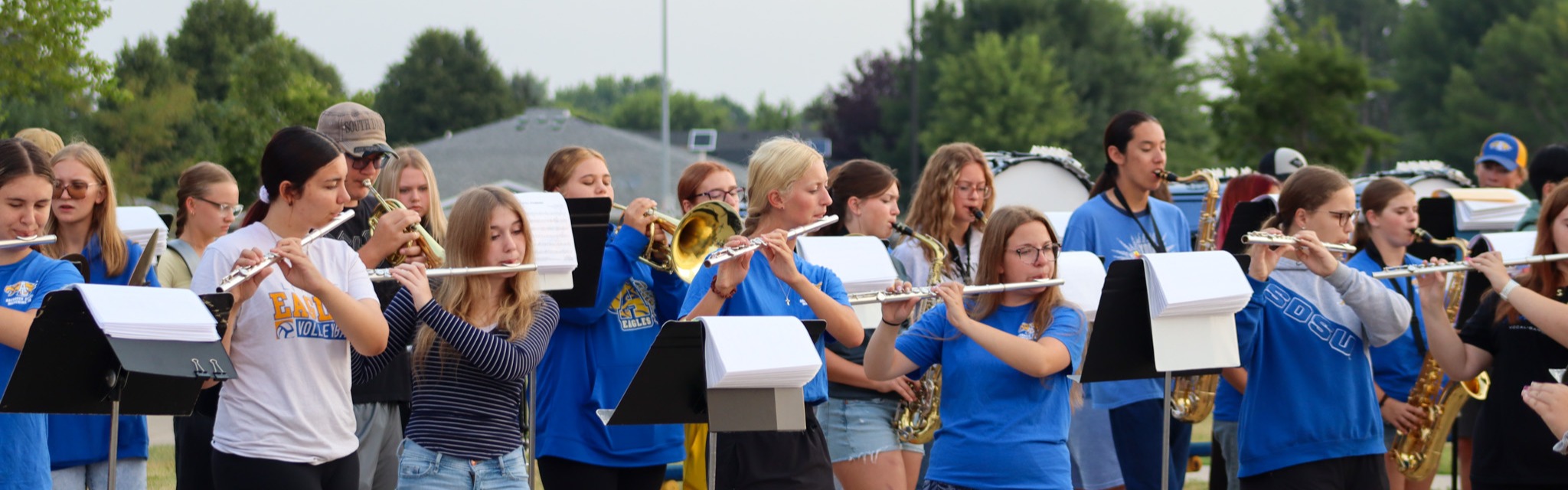 CHS Band performing at Back-to-School event