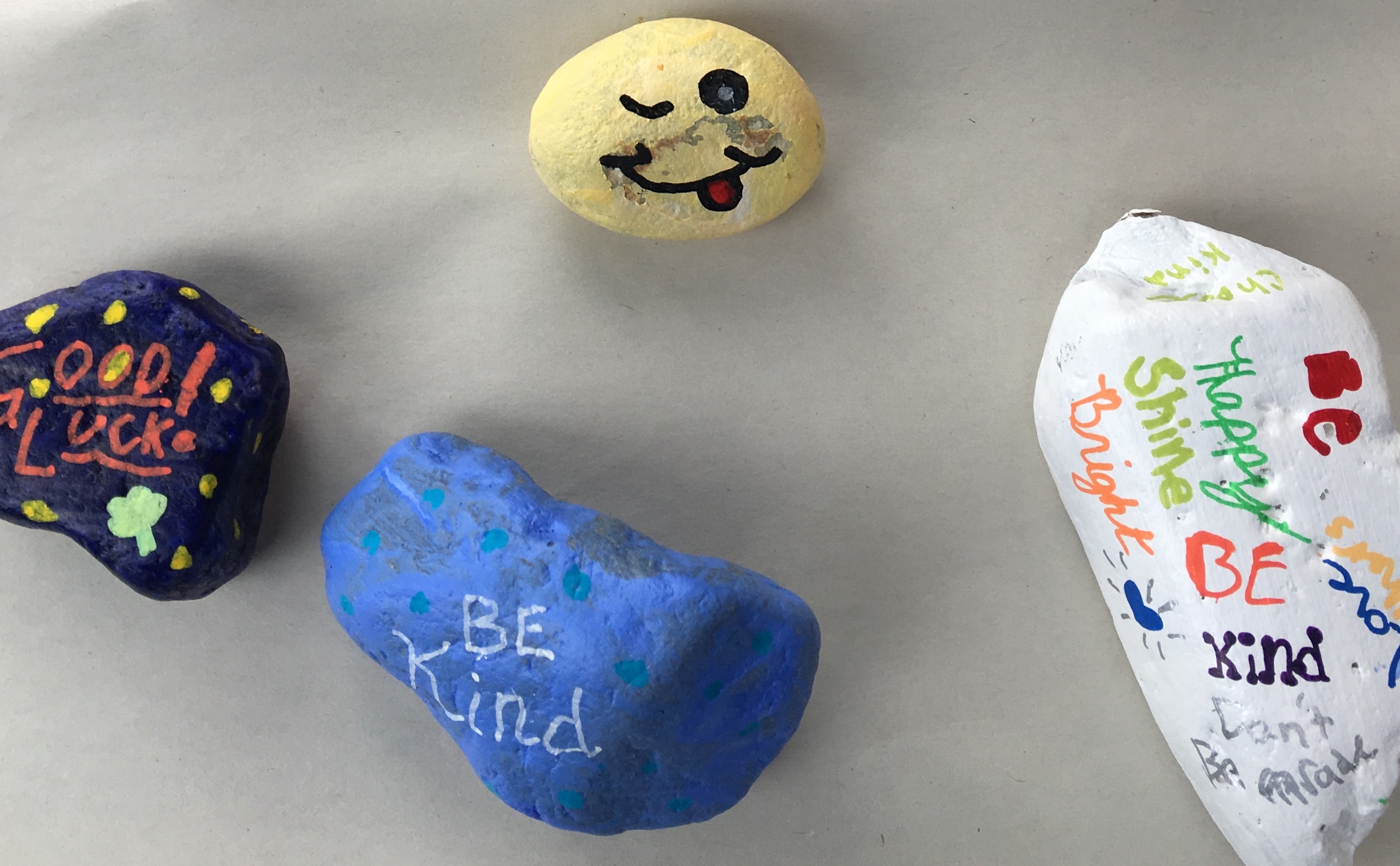 Painted rocks from MME Family Engagement activity.