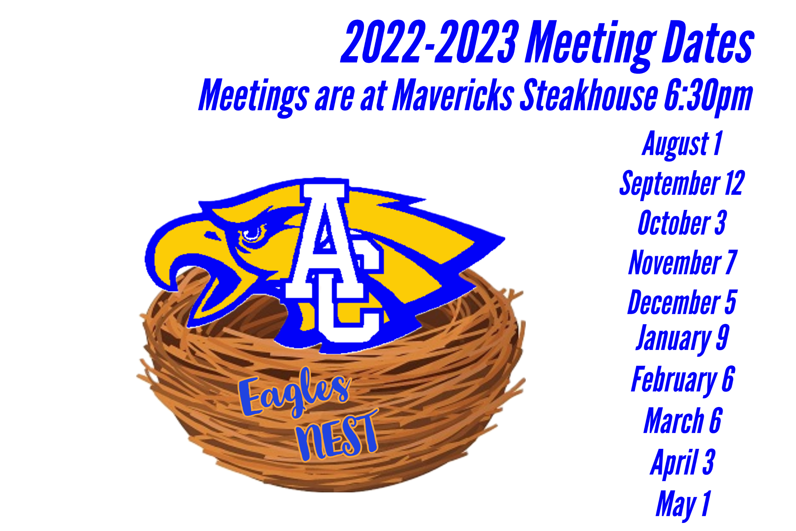 2022 -2023 meeting dates