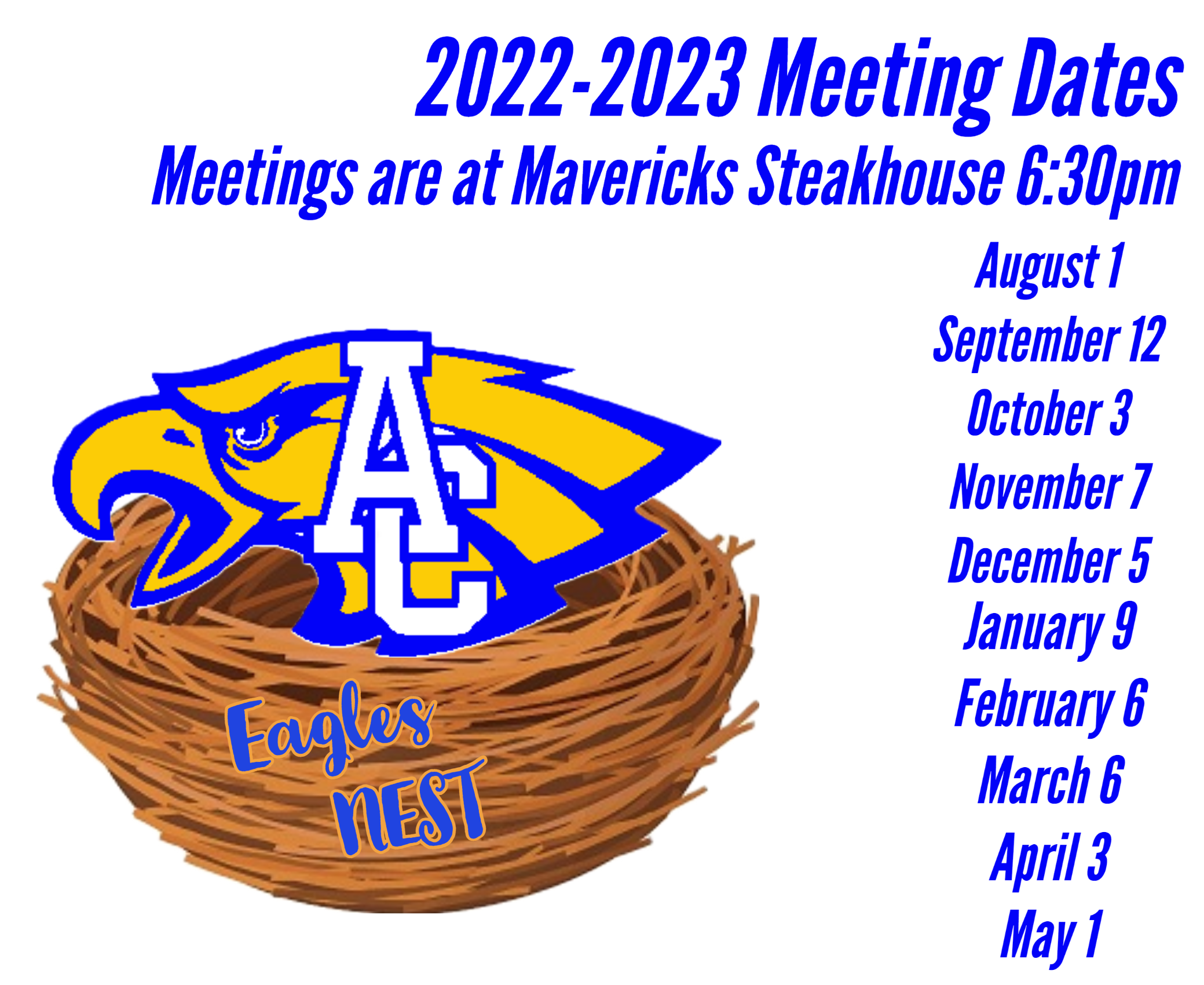 2022- 2023  meeting dates