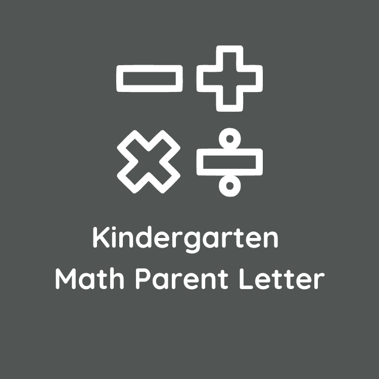 K Math Parent Leter
