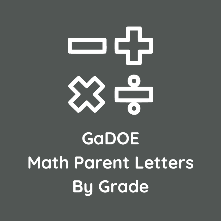 GA Math Parent Letters