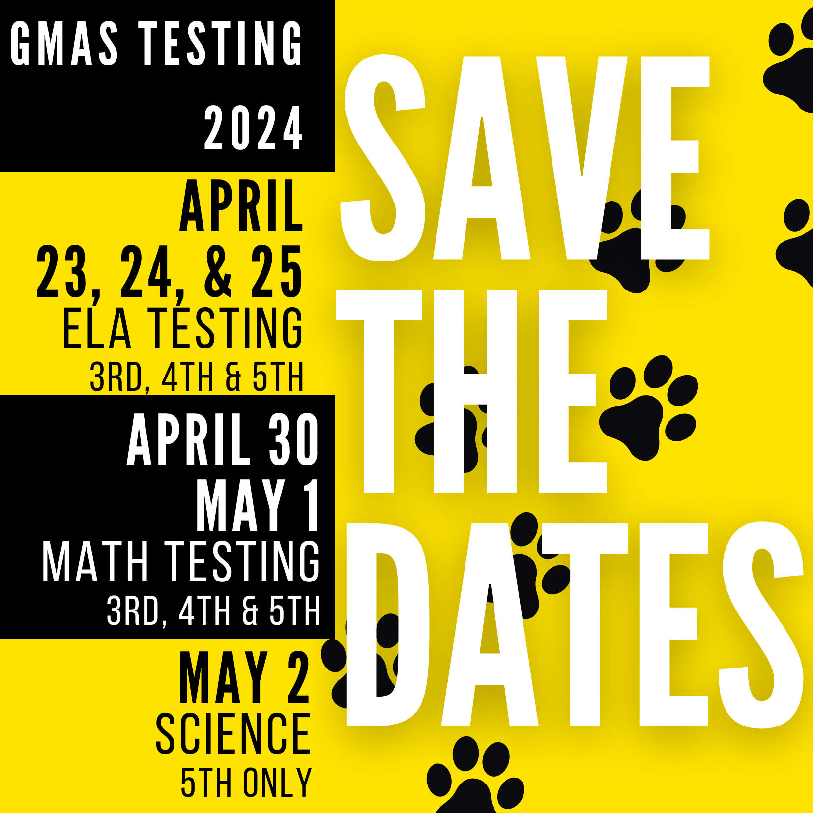 GMAS Schedule