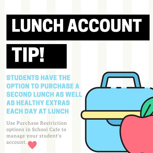 Lunch Account Tip