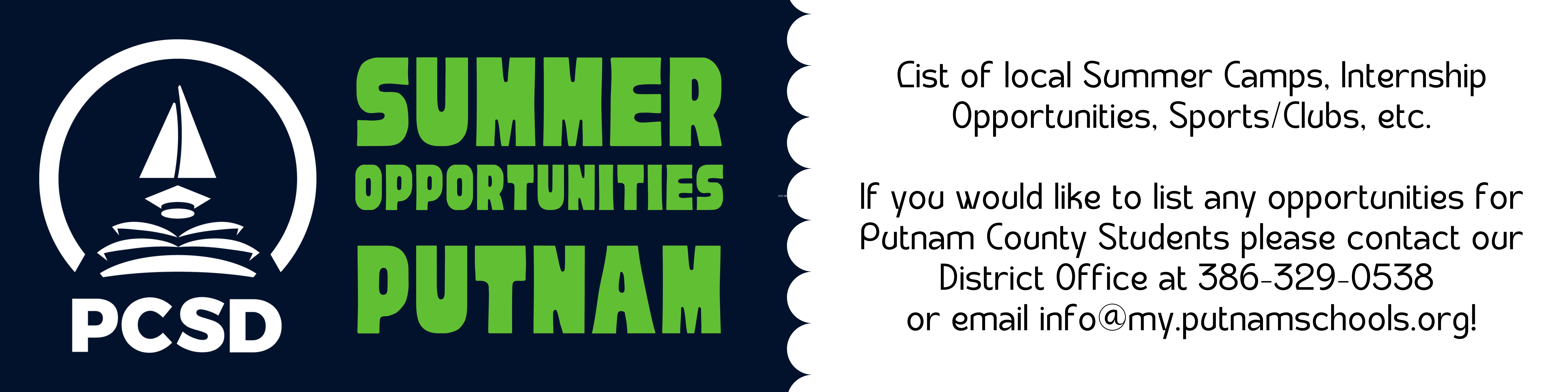 Summer Opportunities in Putnam