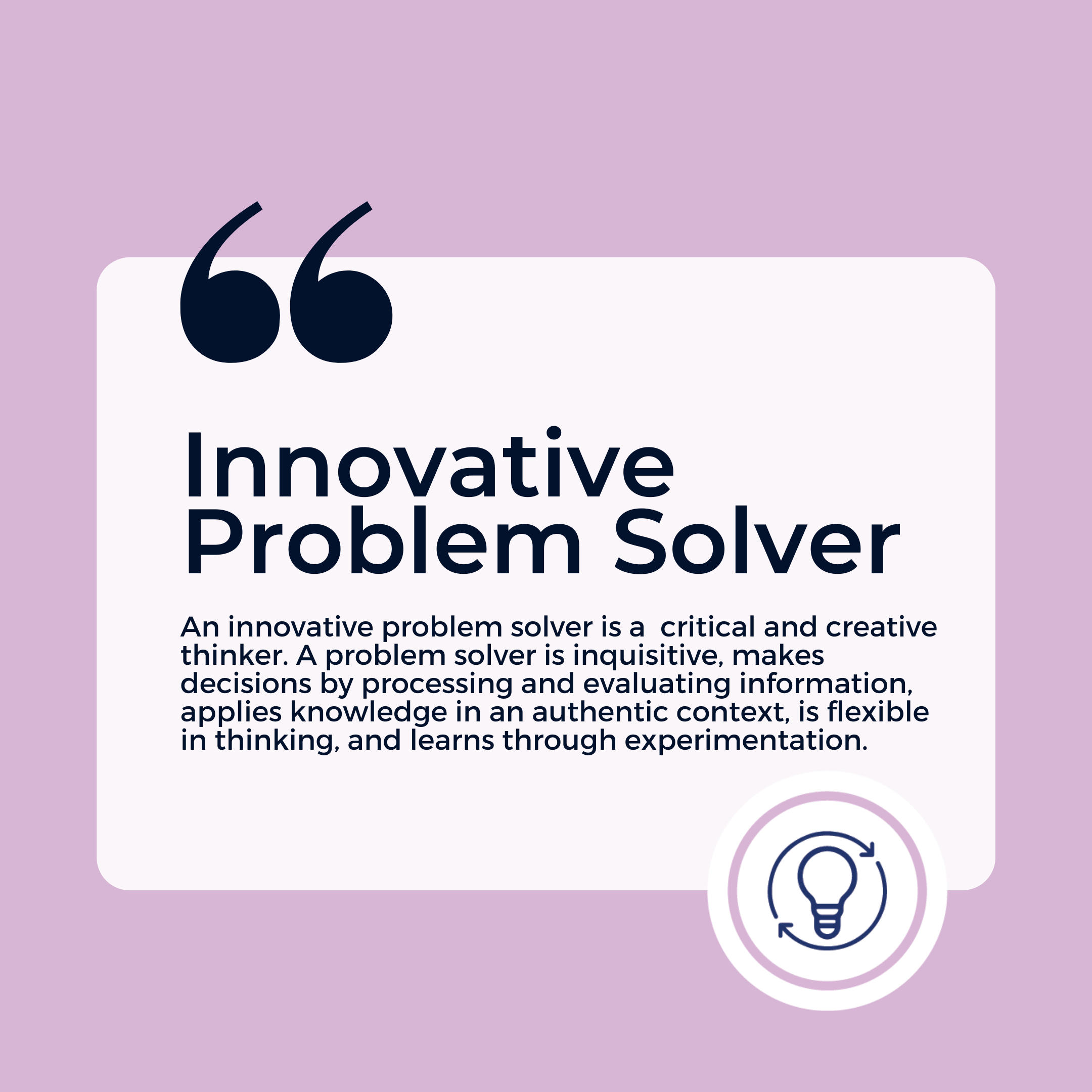 Innovative Problem Solver