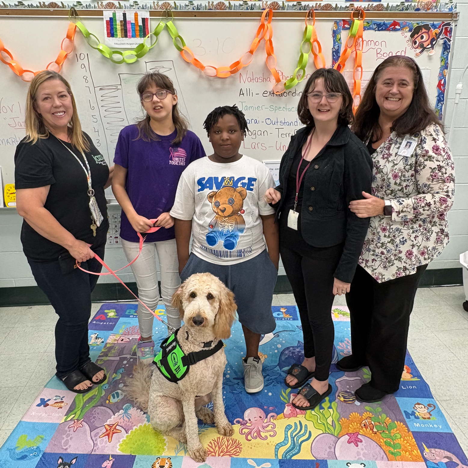 Jazzy's First Classroom Visit