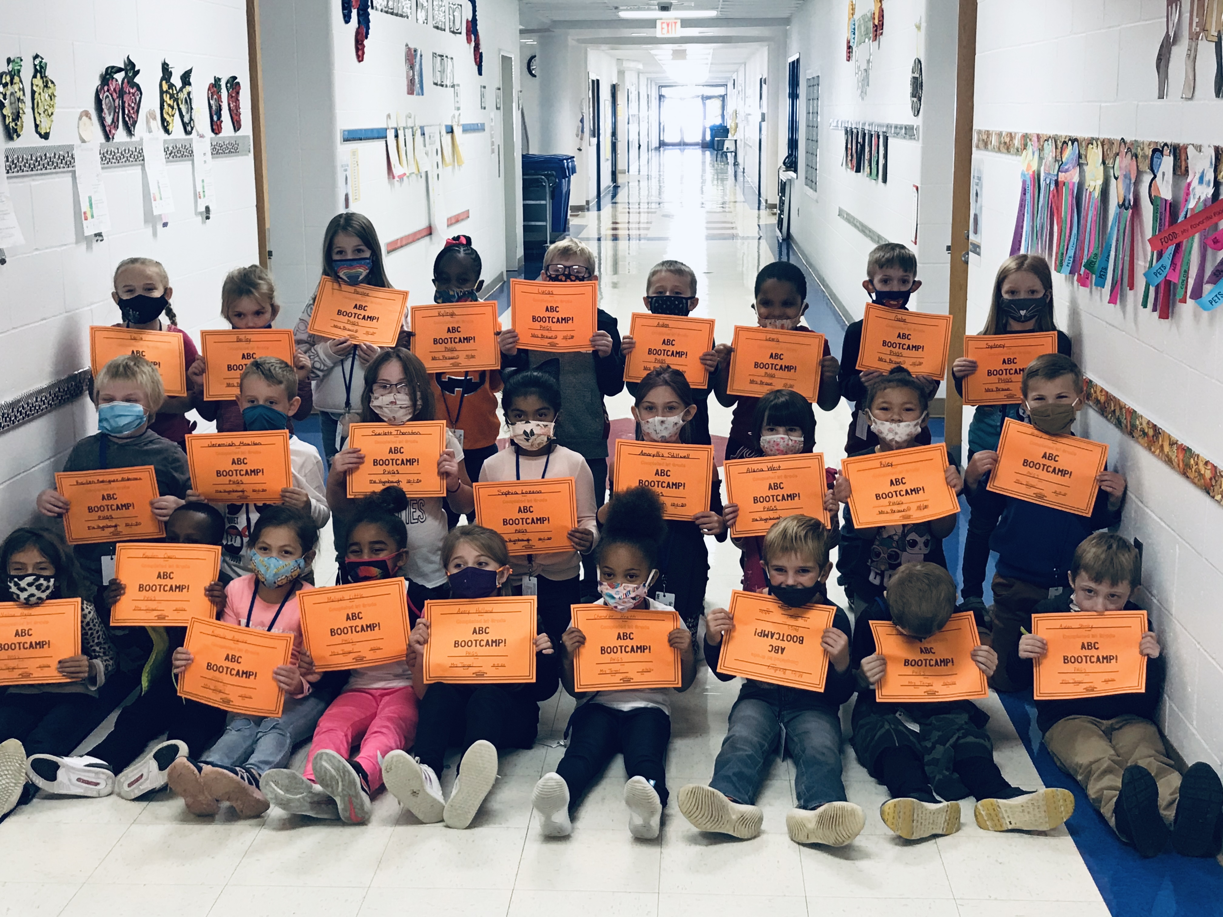 Our first graders completed ABC Bootcamp! Way to go, Patriots!! 