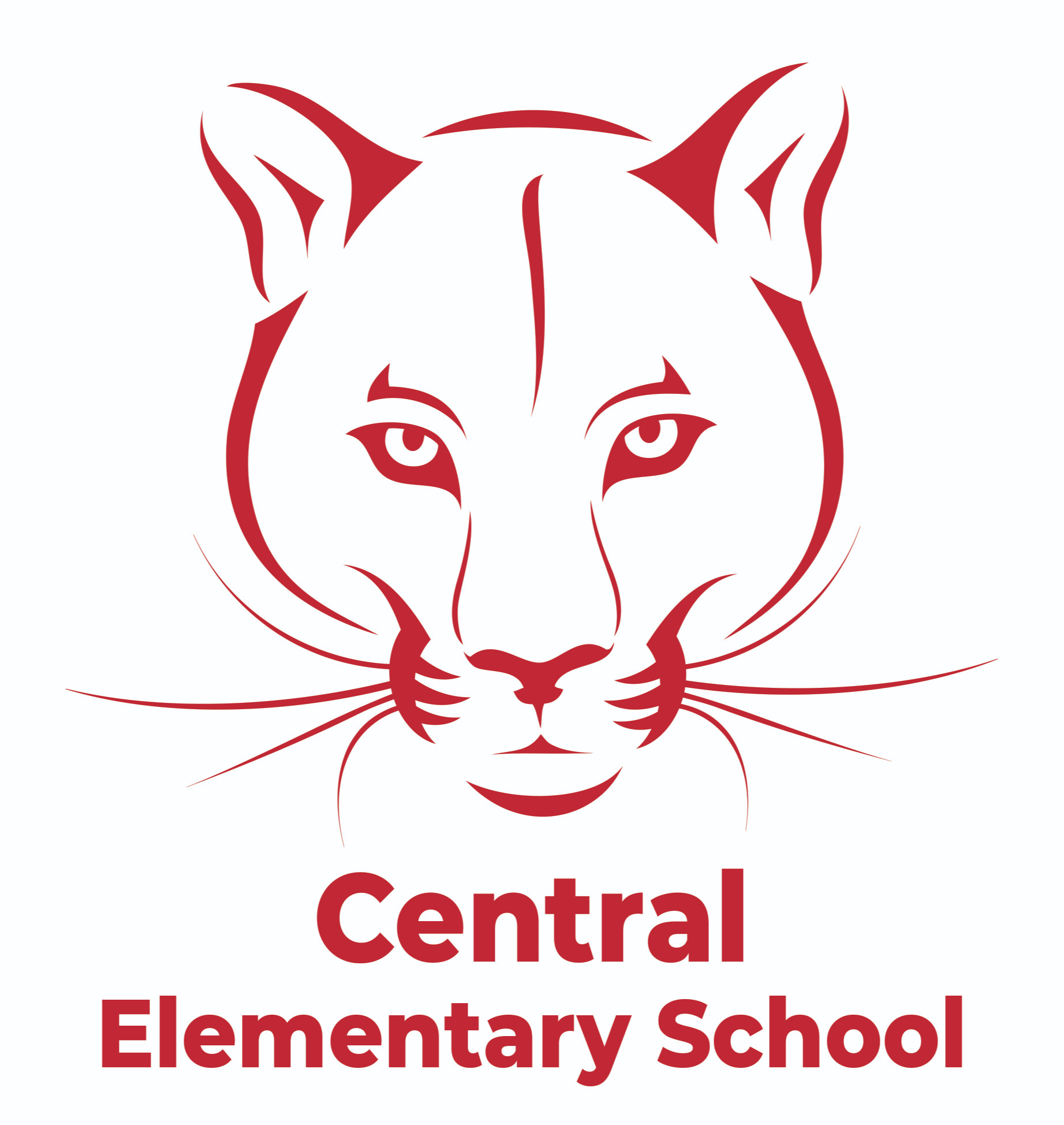 Central school logo of a cougar