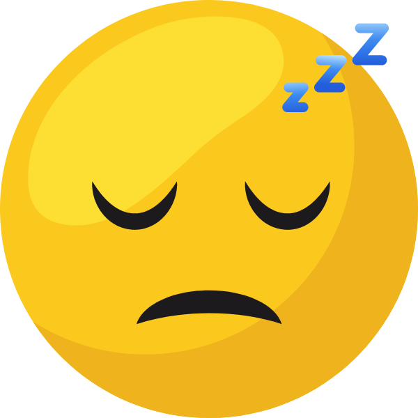 Sad Face with Zzzzs