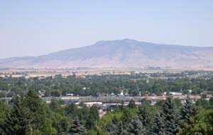 Photo of Union County with Mount Harris in the background