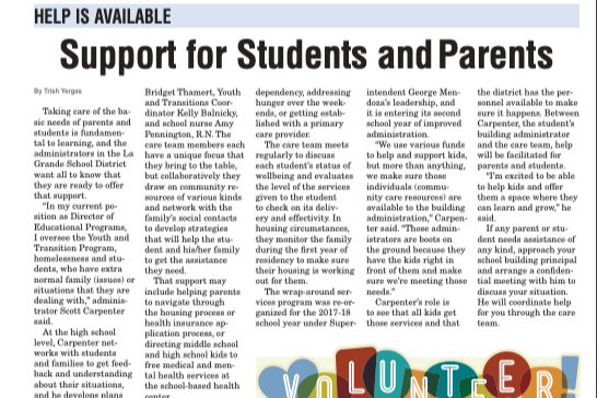 News Article Help is Available Support for Students and Parents