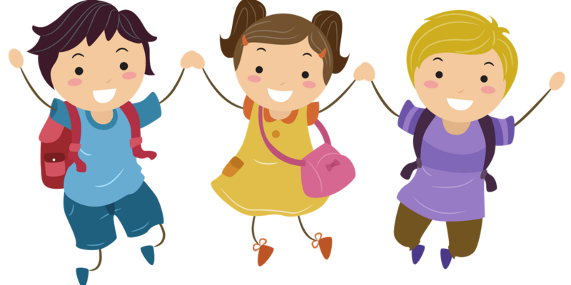 clipart of 3 kids