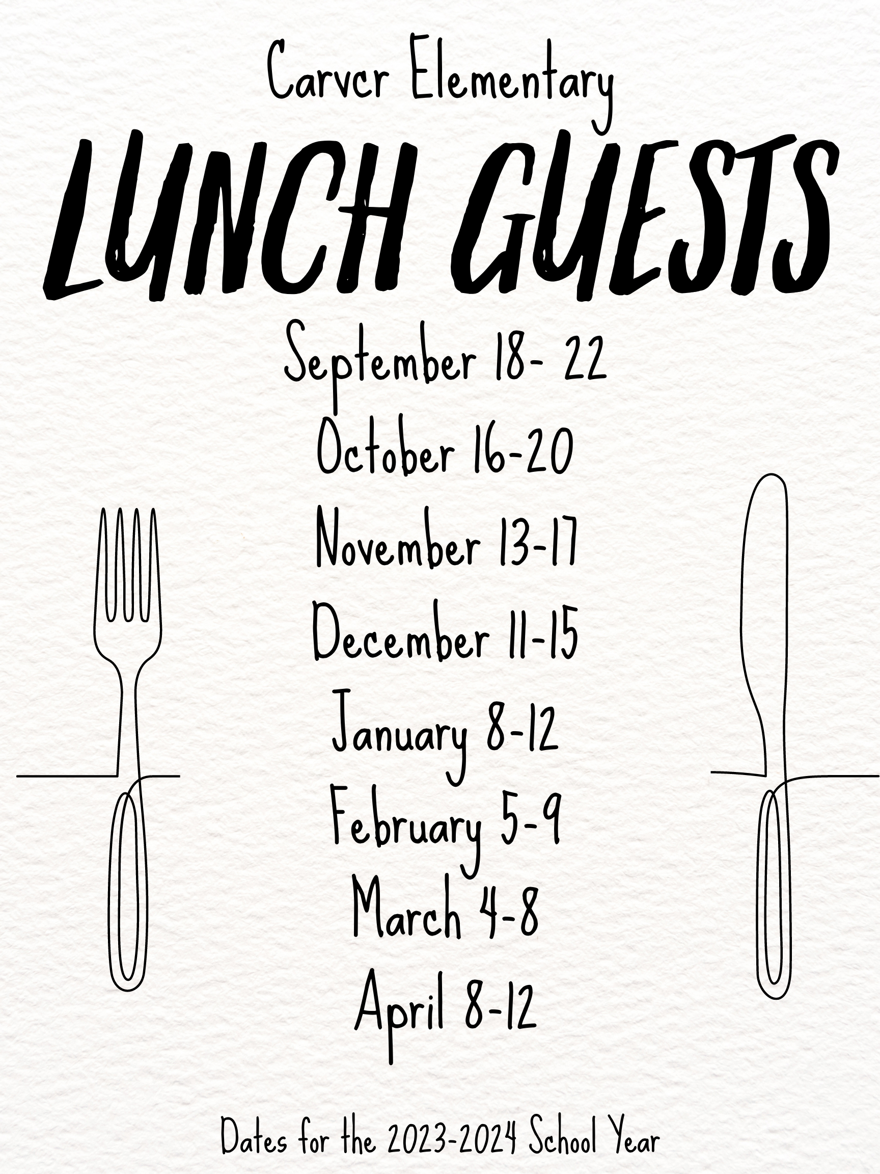 lunch guest weeks