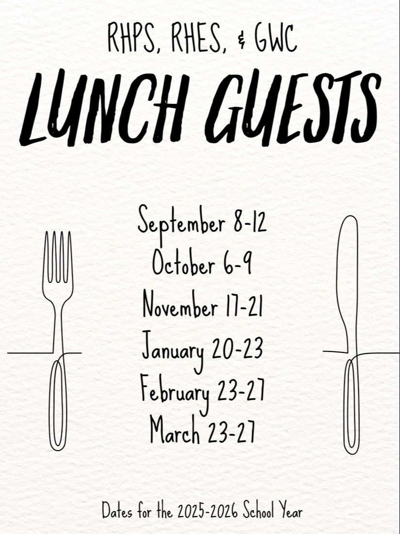 Lunch Guest schedule