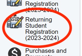 returning student logo