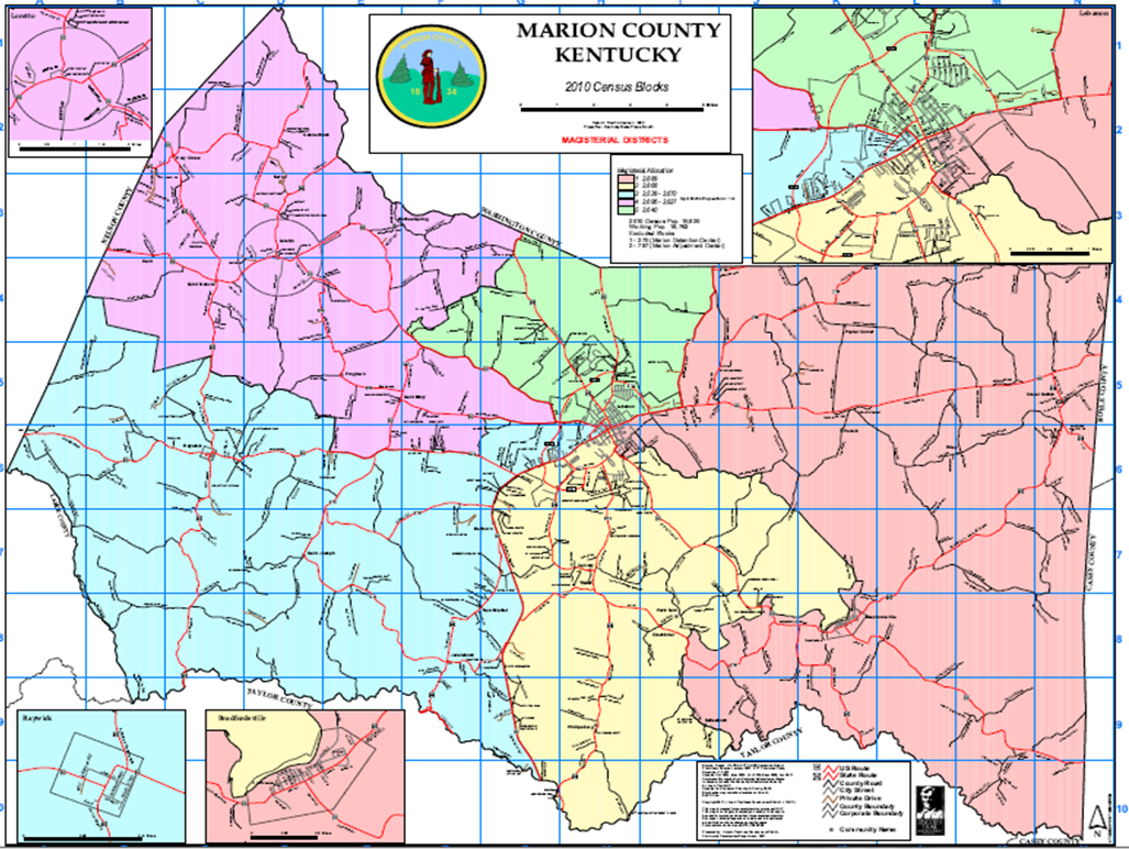 marion county kentucky map