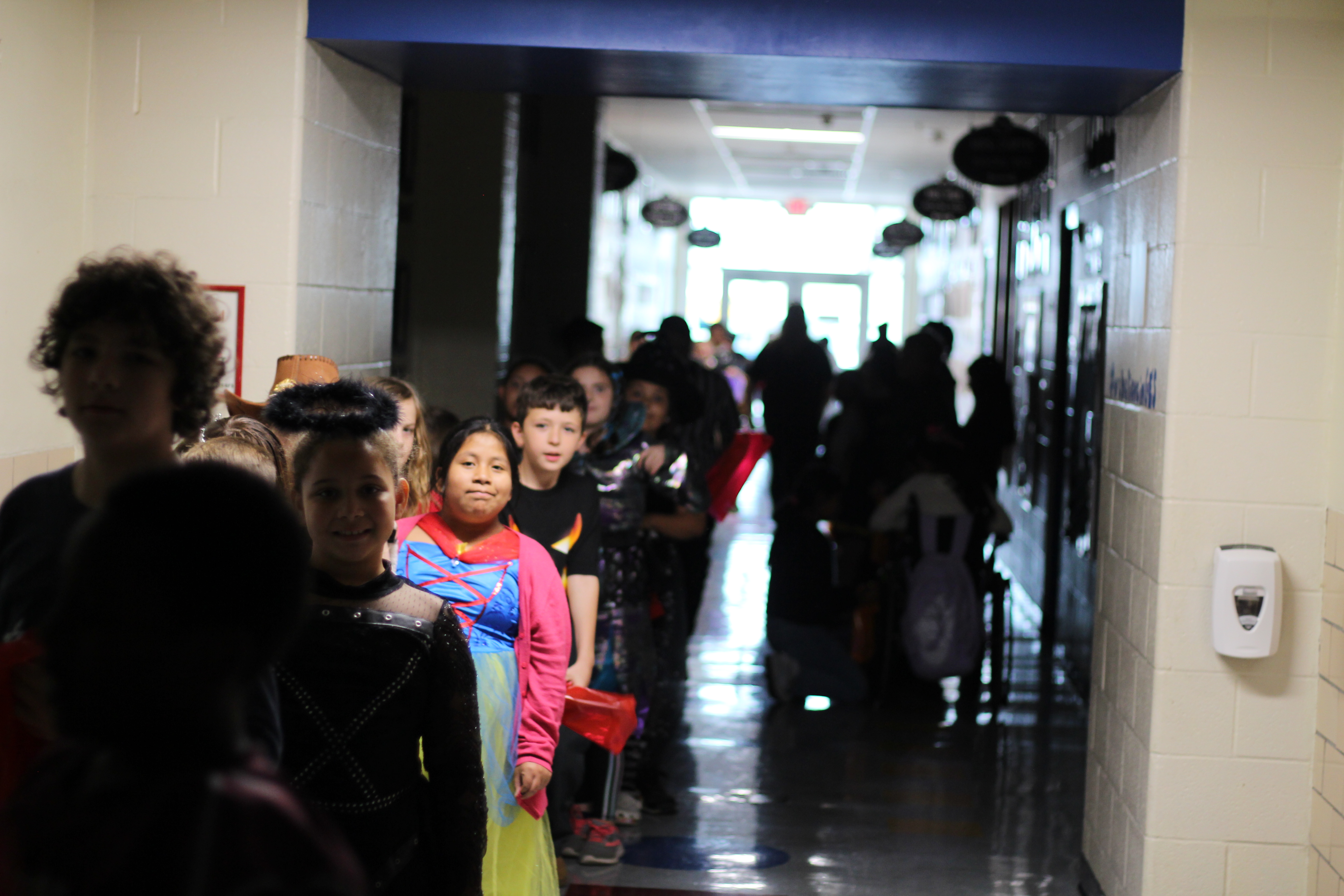 students trick or treating