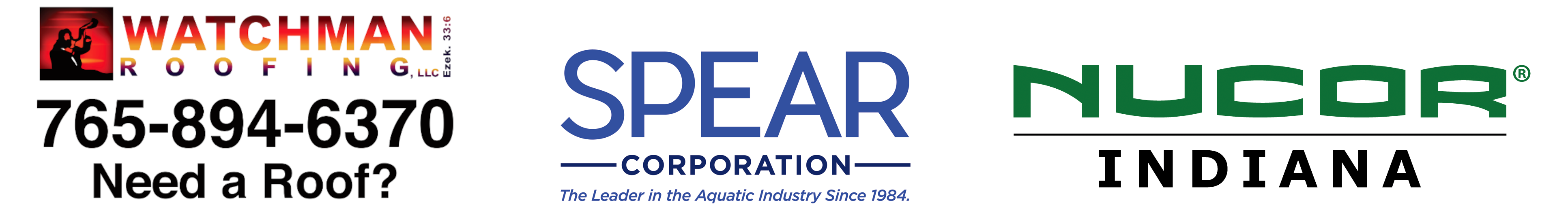 Watchman Roofing, Spear Corporation: The Leader in the Aquatic Industry Since 1984. Nucor Indiana"