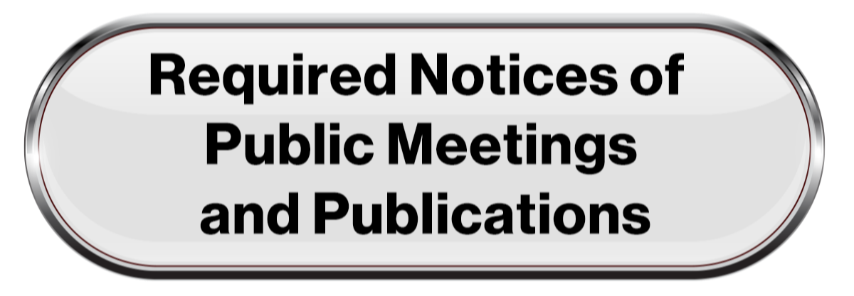 Notices of Public Meetings