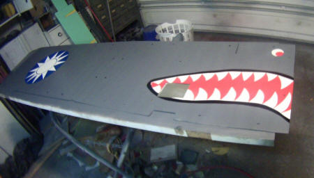 P40 panels with AVG star and Flying Tiger signature teeth thanks Sandman and DAD for all your help!