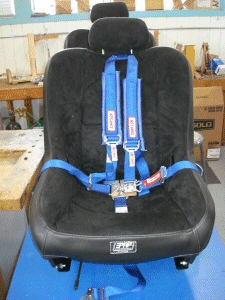 PRP seat with harness