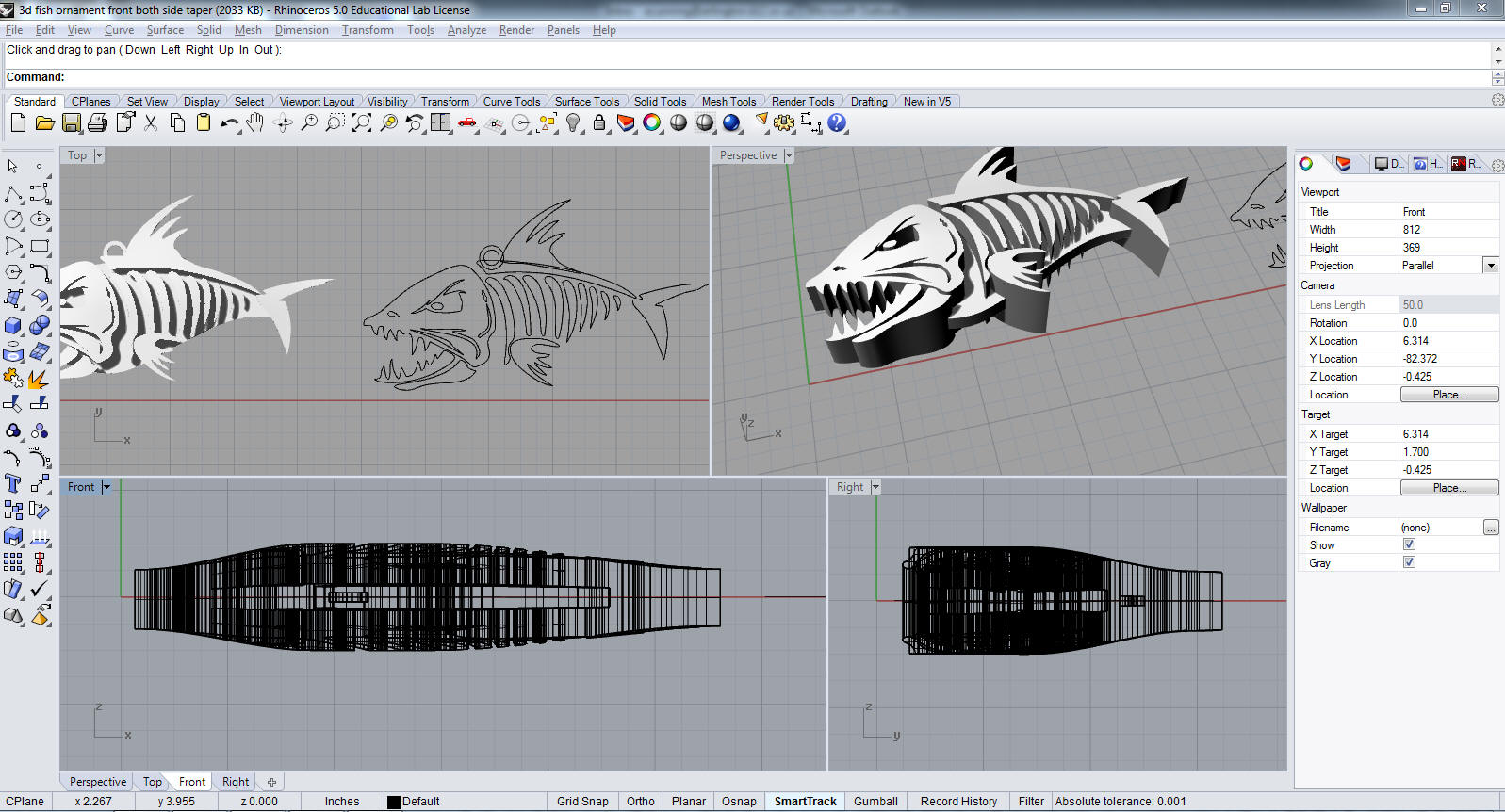 RHINO CAD 6.0  RHINO CAD 6.0 We use RHINO for 2d and 3D design to be printed in vinyl, ABSplastic, or steel.