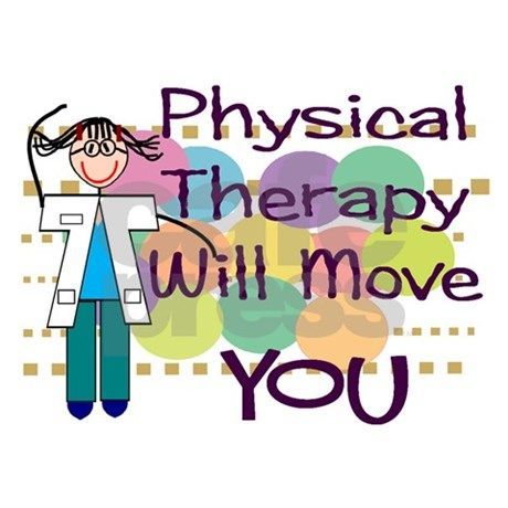 cartoon graphic of physical therapist