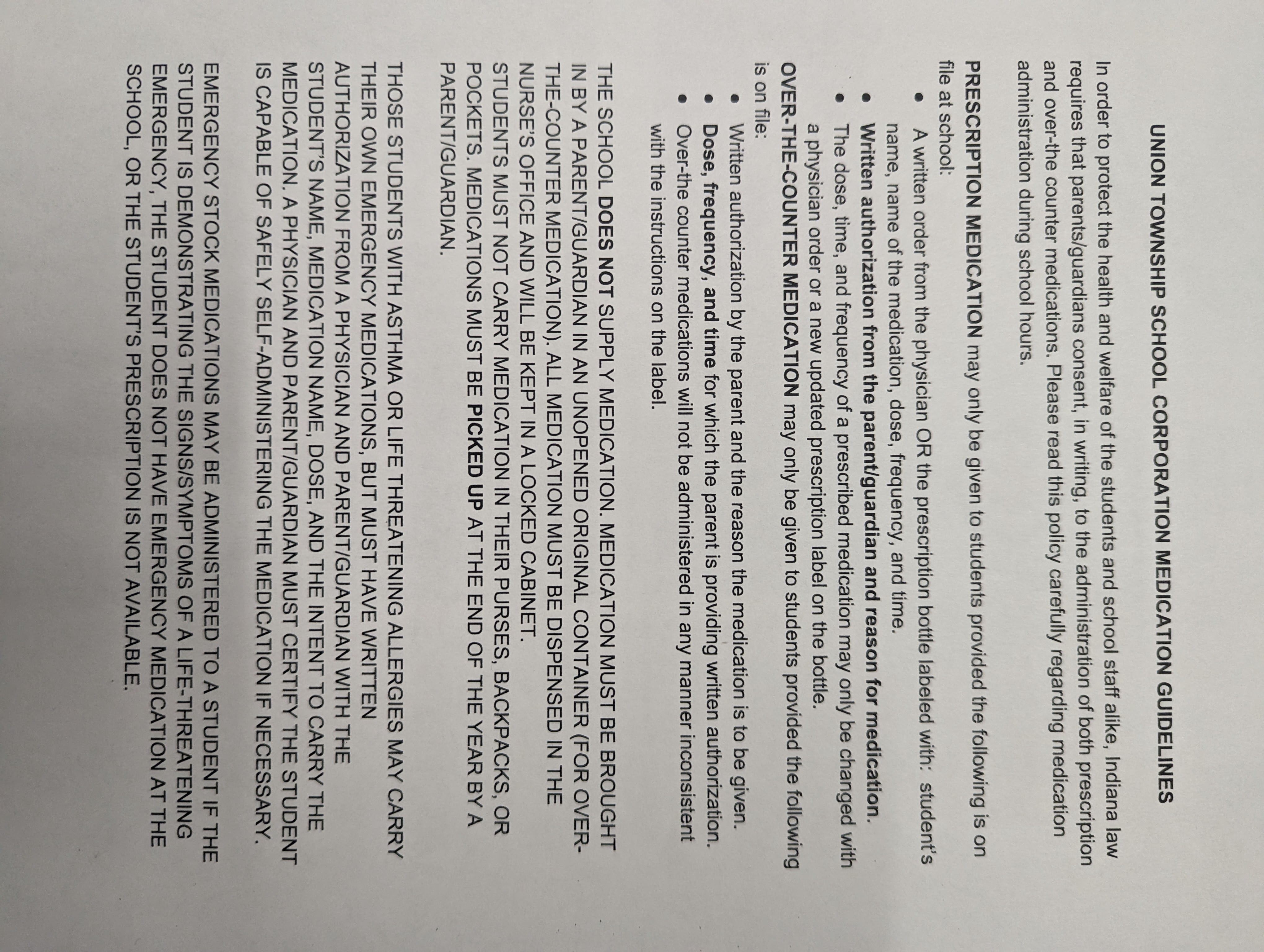 Medical Guidelines
