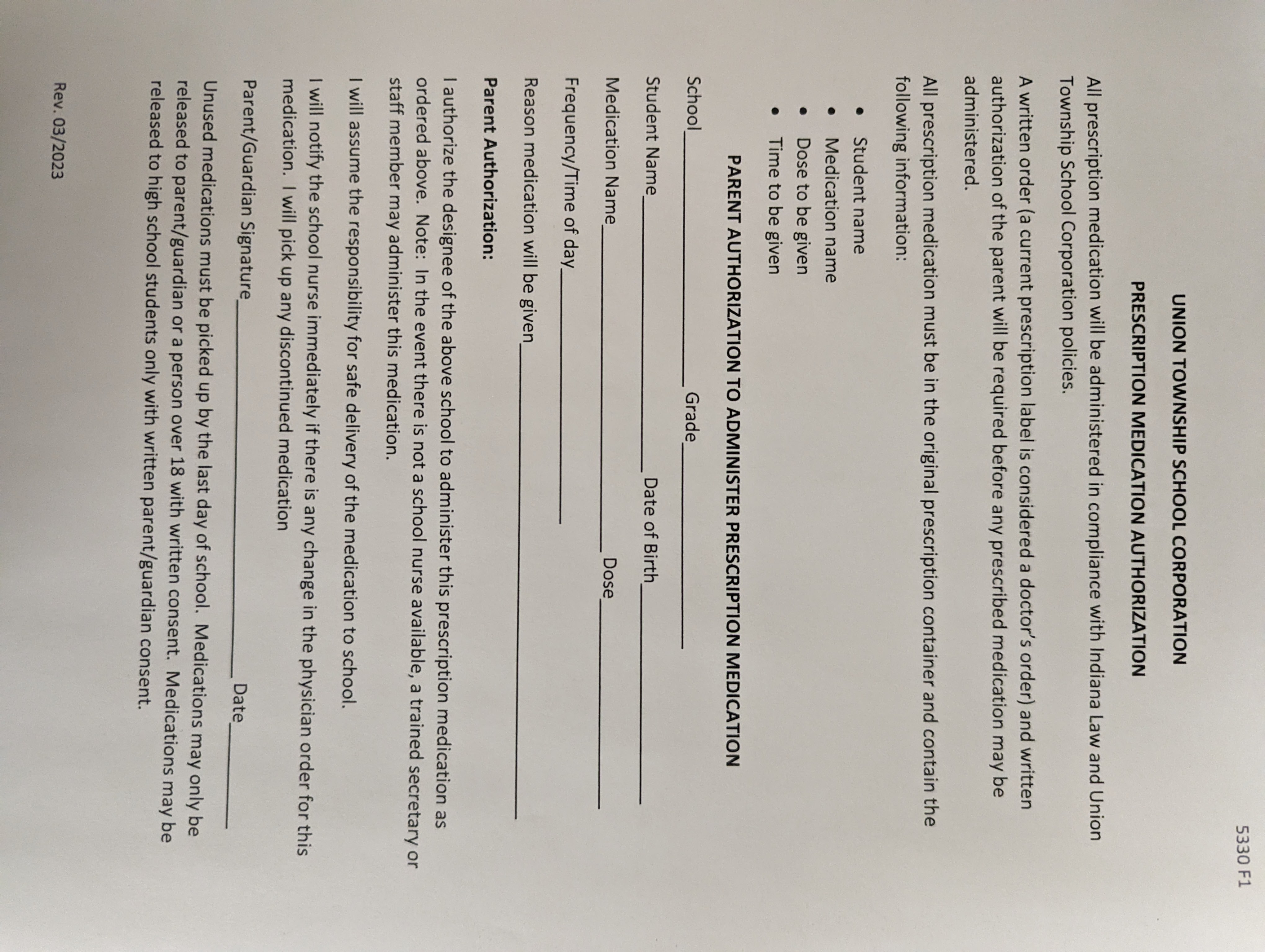 Medication Authorization